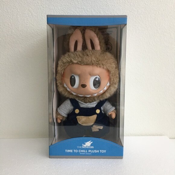 Labubu Time to Chill Vinyl Plush Doll - Brown and Blue - Picture 5 of 13